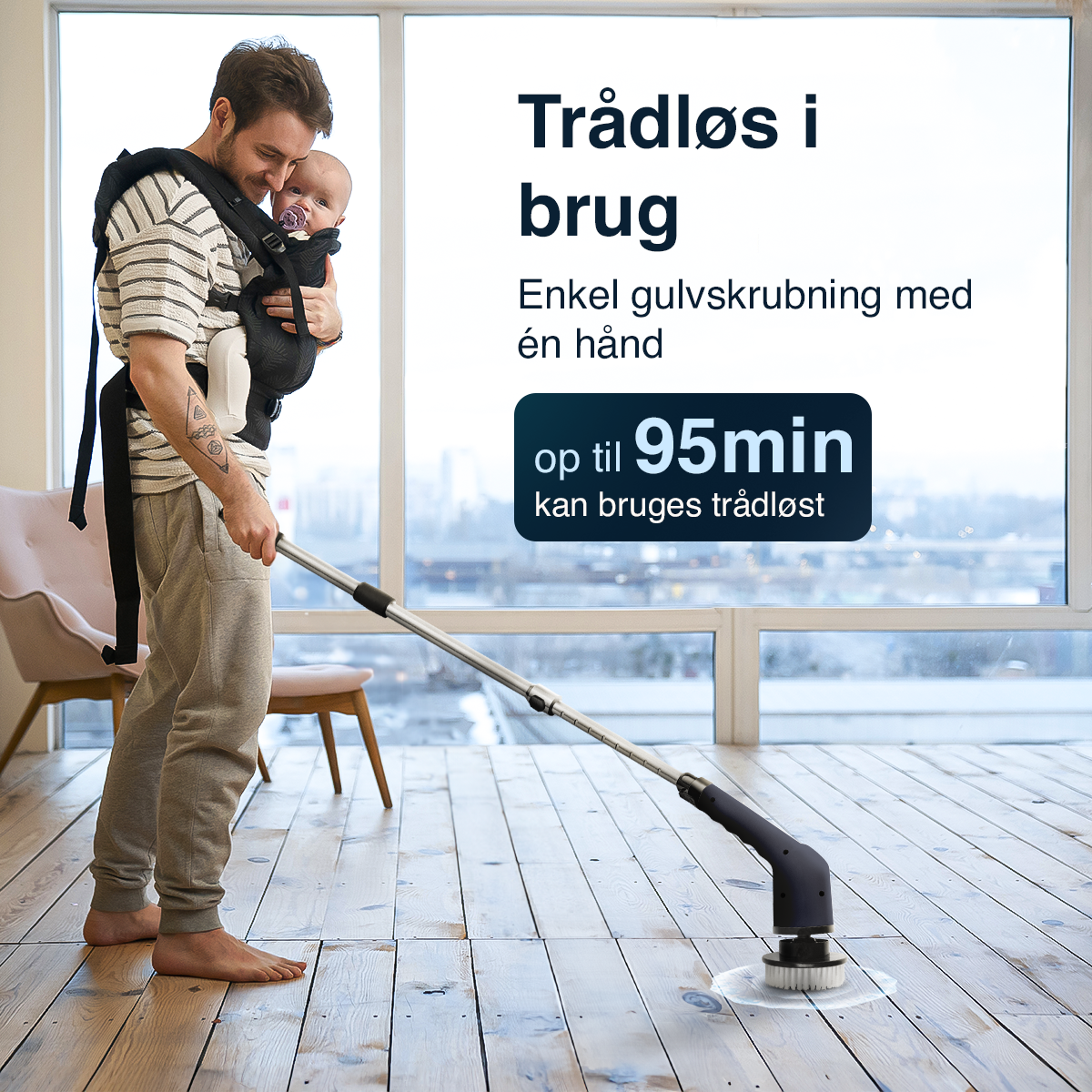 NanoPro elektrisk skrubbebørste