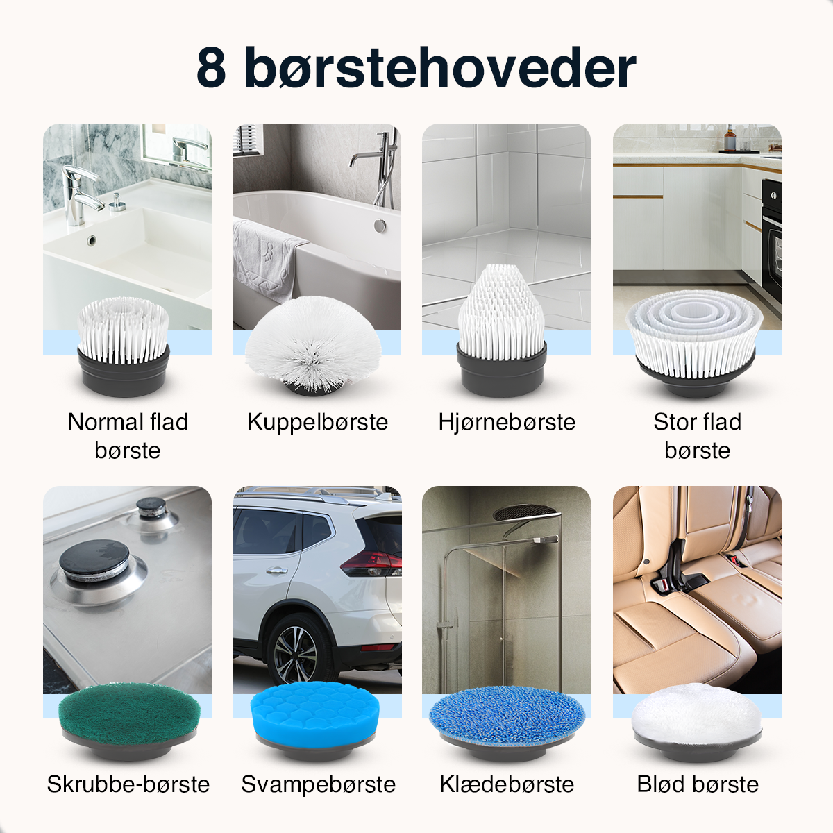 NanoPro elektrisk skrubbebørste