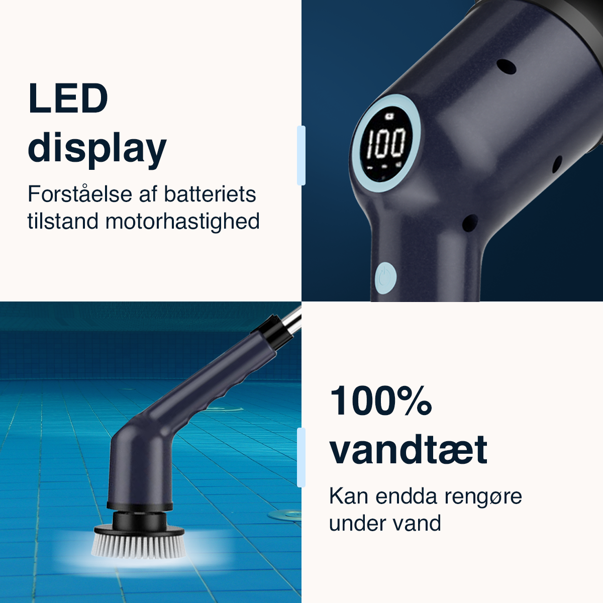 NanoPro elektrisk skrubbebørste