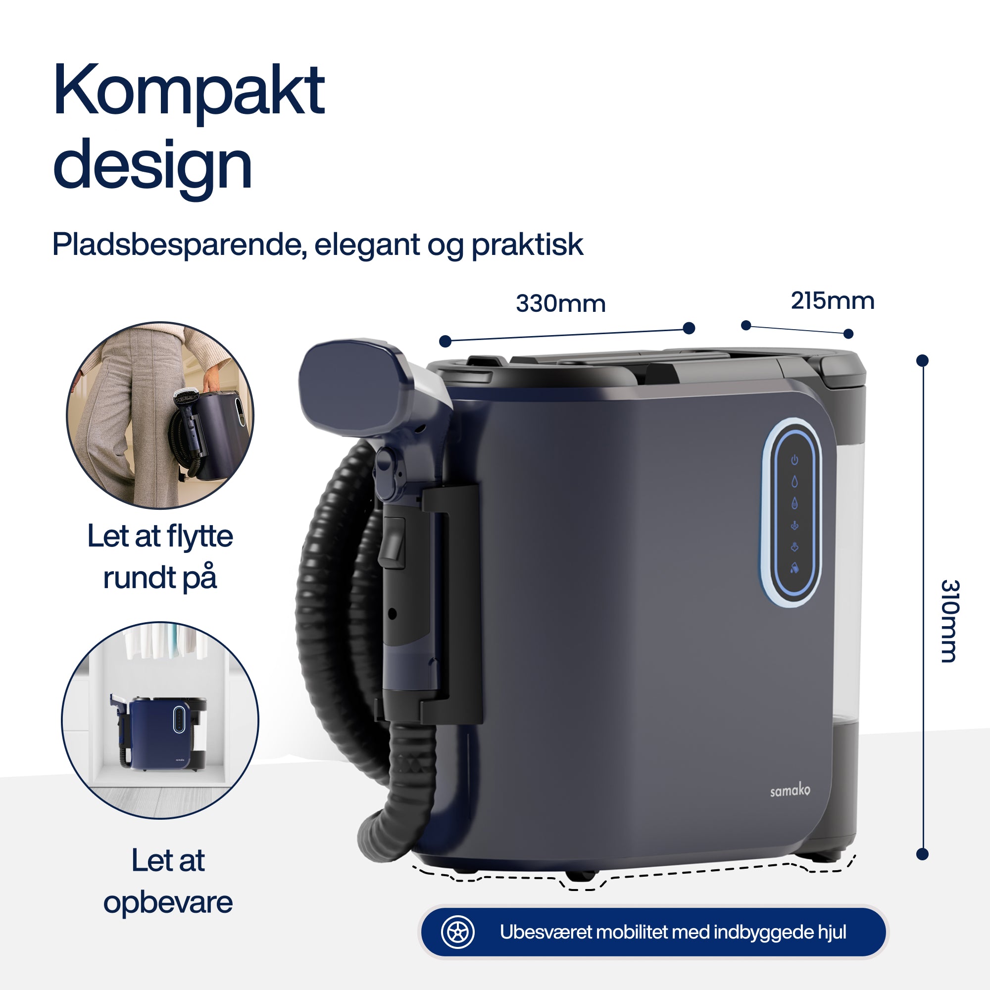 Pletfjerner PowerClean Pro - Damp & Varmt vand