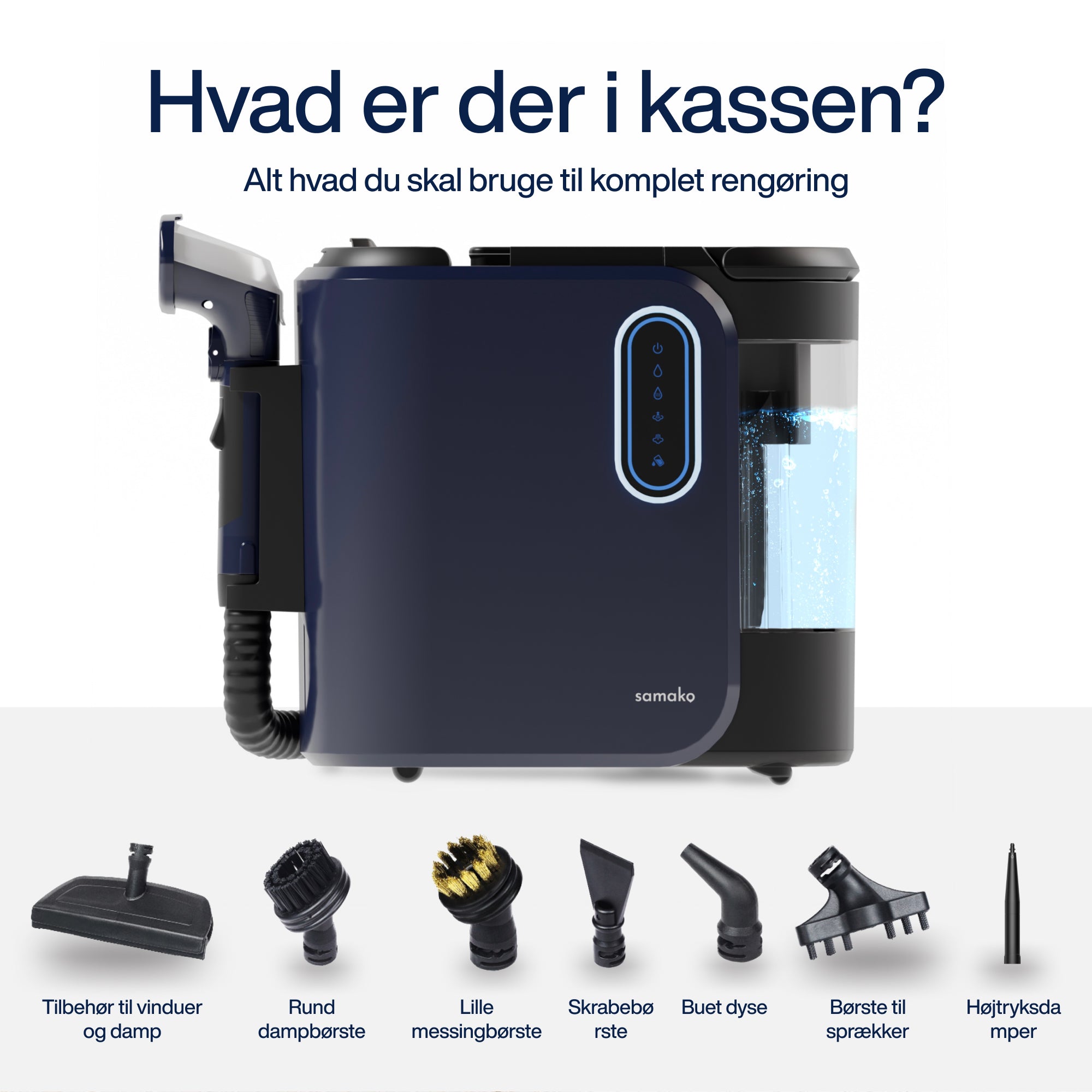 Pletfjerner PowerClean Pro - Damp & Varmt vand