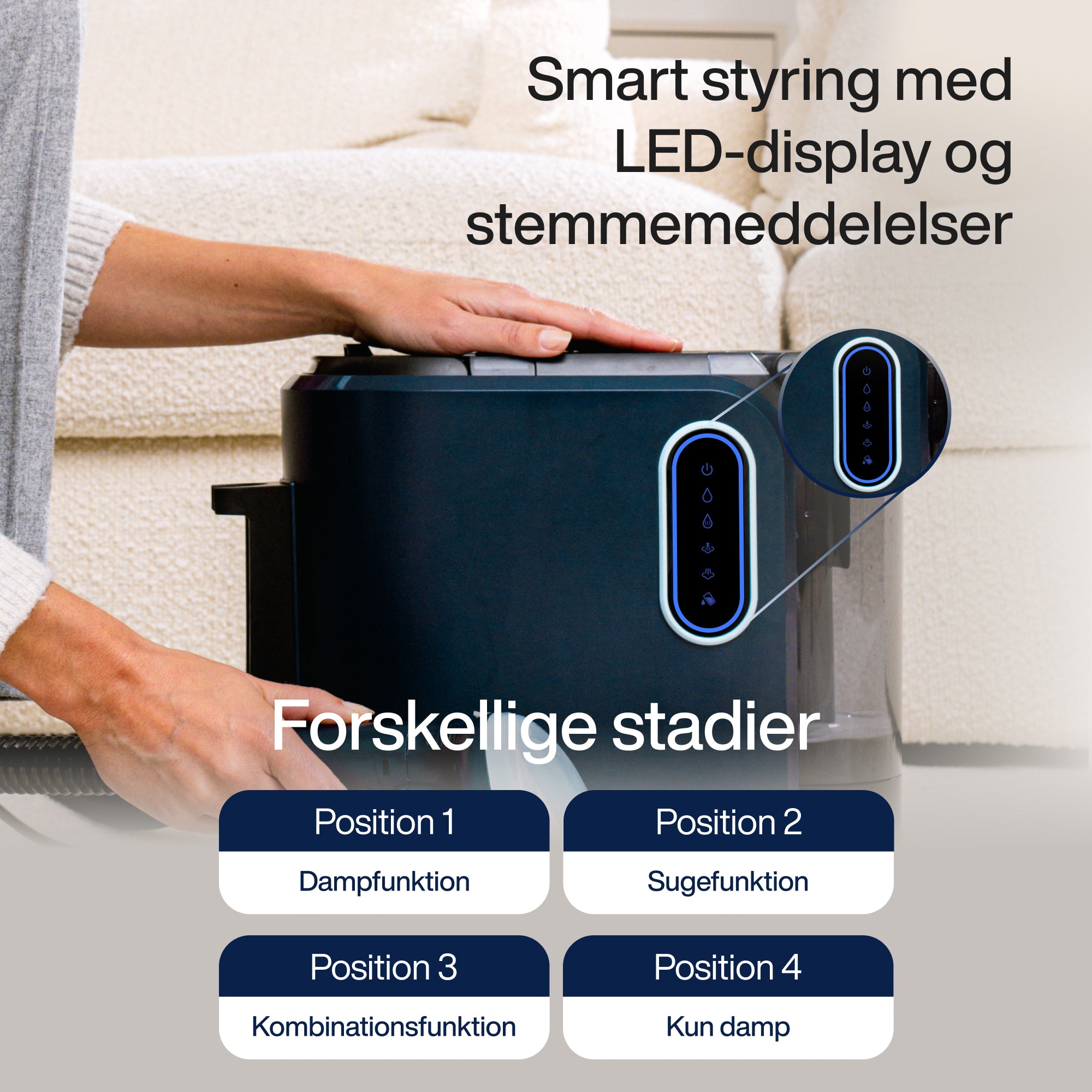 Pletfjerner PowerClean Pro - Damp & Varmt vand