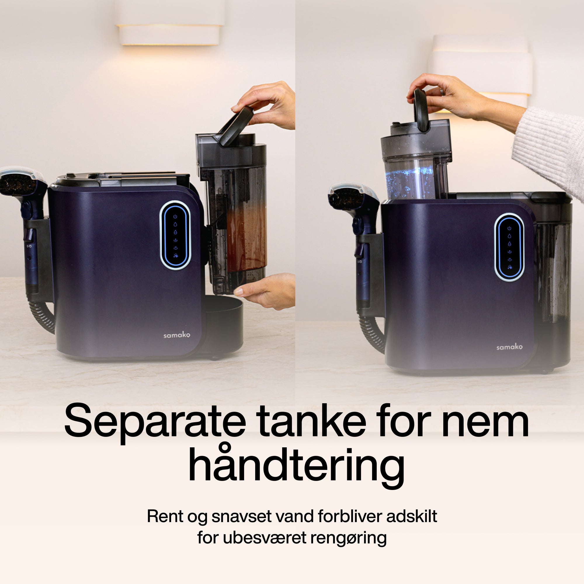 Pletfjerner PowerClean Pro - Damp & Varmt vand