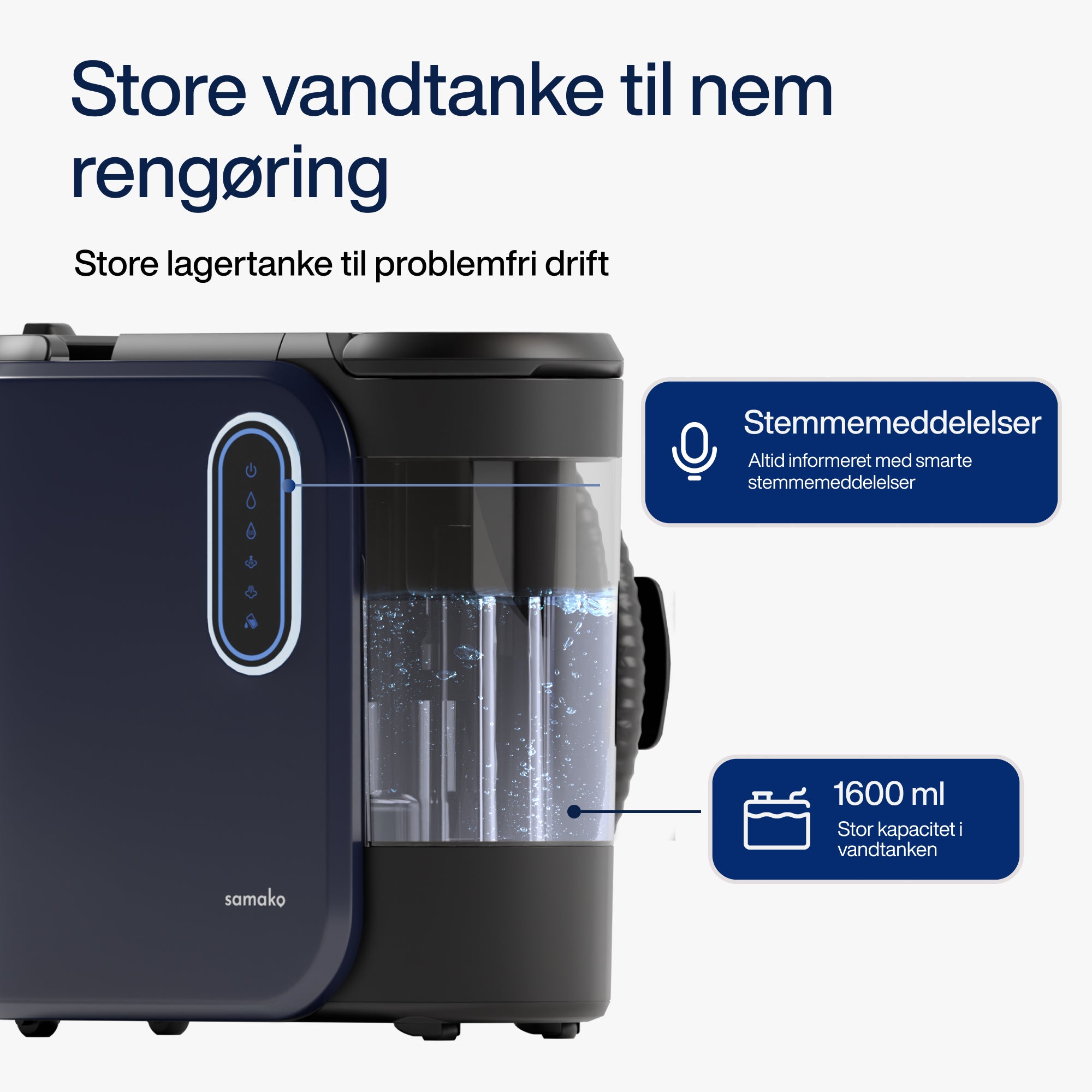 Pletfjerner PowerClean Pro - Damp & Varmt vand